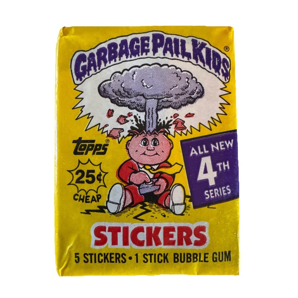 1986 Topps Garbage Pail Kids Original 4th Series 4 OS4 Card Wax Pack GPK Sealed
